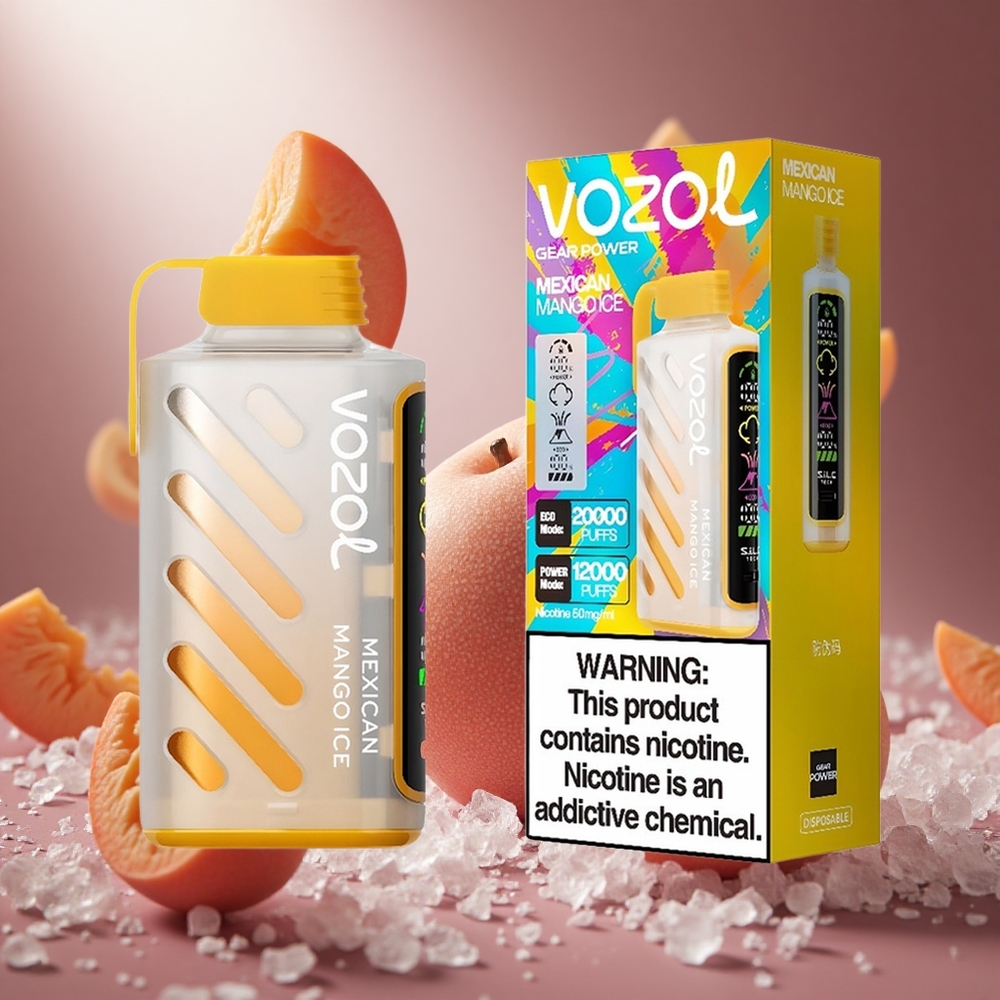 VOZOL Gear Power 20000 Puffs Mexikói Mango Jég Dual Mesh Coil hungary vape wholesale