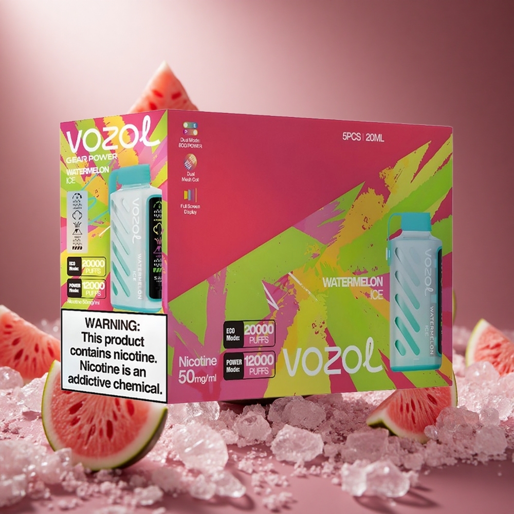 VOZOL Gear Power 20000 Puffs S.i.L.C. Tech Görögdinnye Jég hungary vape wholesale