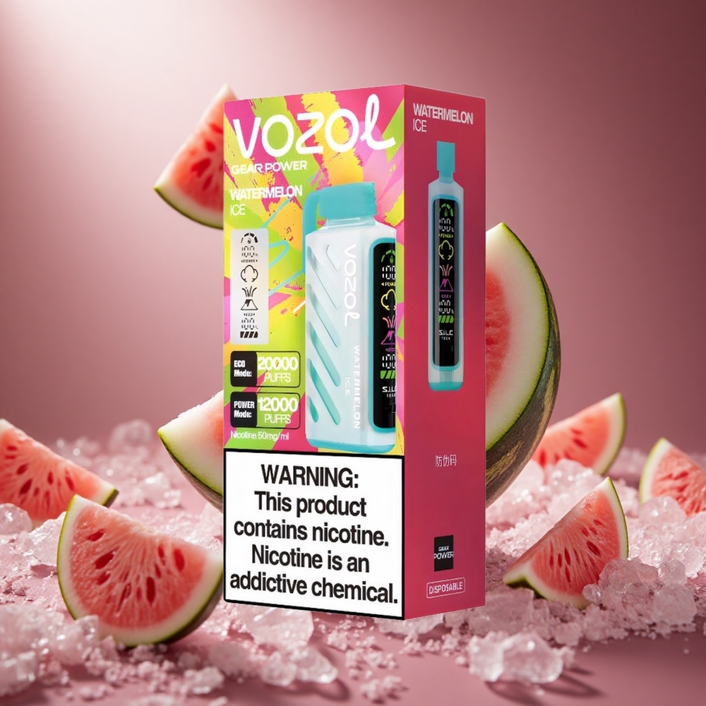 VOZOL Gear Power 20000 Puffs S.i.L.C. Tech Görögdinnye Jég hungary vape wholesale