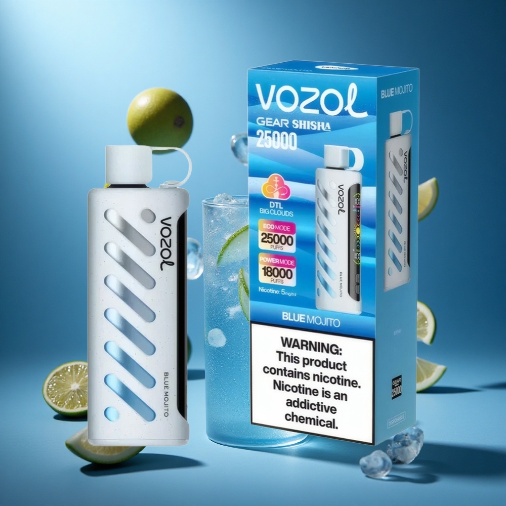 VOZOL Gear Shisha 25000 Puffs Fűszeres Menta Kombináció hungary vape wholesale