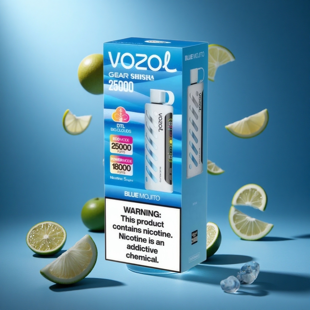 VOZOL Gear Shisha 25000 Puffs Fűszeres Menta Kombináció hungary vape wholesale