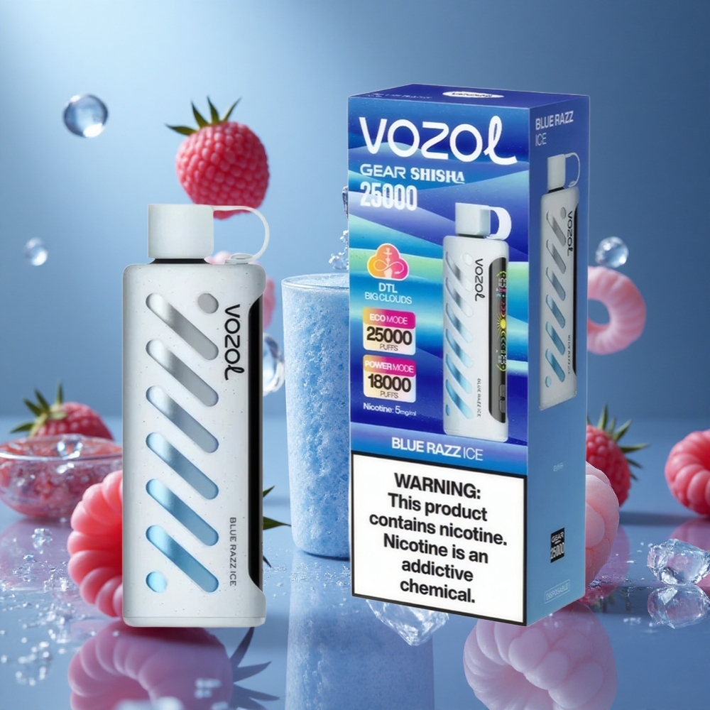 VOZOL Gear Shisha 25000 Puffs Kék Áfonya Jég hungary vape wholesale
