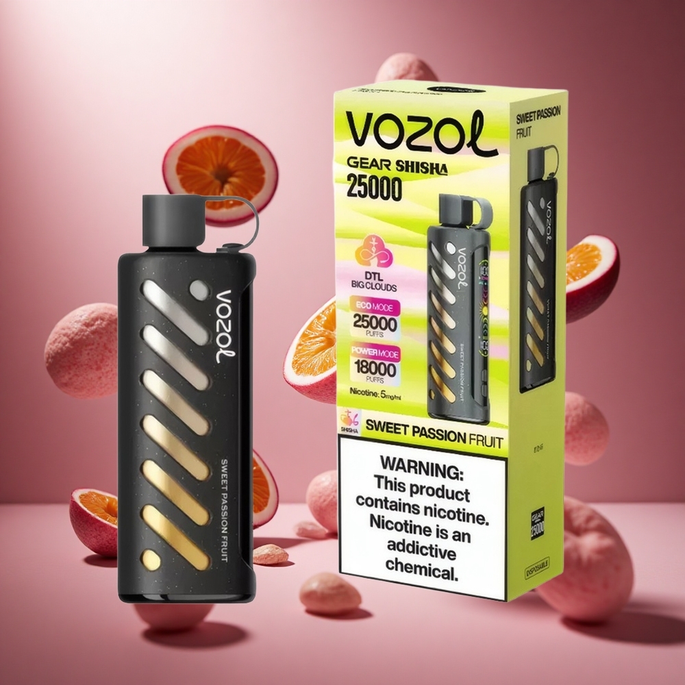 VOZOL Gear Shisha 25000 Puffs Édes Passiógyümölcs Íz S.i.L.C Tech hungary vape wholesale