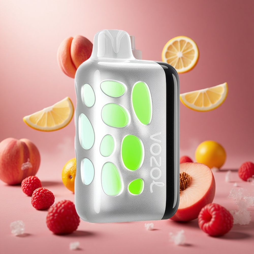 VOZOL RAVE 40000 Barackos Málna Limonádé 270 Fokos Vibráns Fény Design hungary vape wholesale