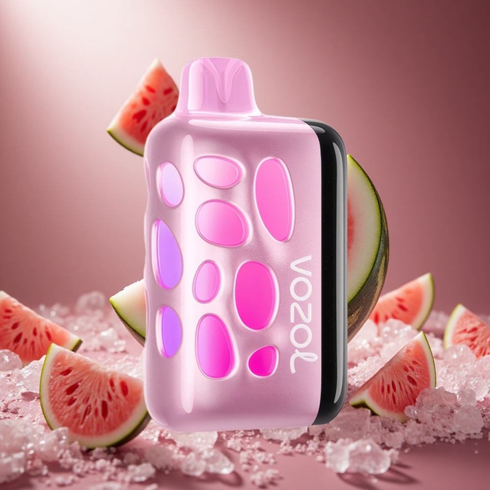 VOZOL RAVE 40000 Dinnye Jég 270 Fokos Vibráns Fény Design hungary vape wholesale