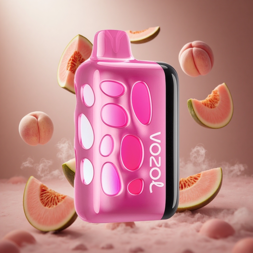 VOZOL RAVE 40000 EperDinnye Őszibarack 270 fokos Vibráns Fény Design hungary vape wholesale