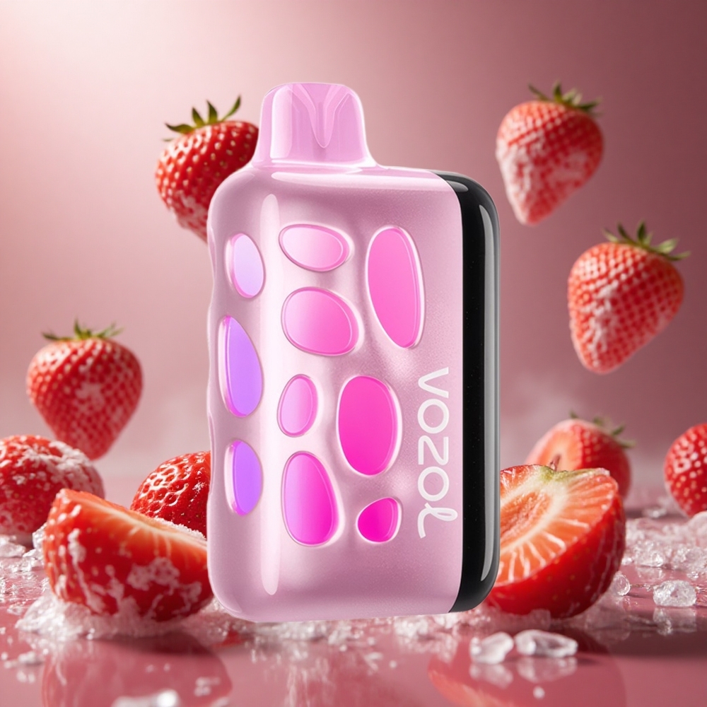 VOZOL RAVE 40000 Eper Jég 270 Fokos Vibráló Glow Design hungary vape wholesale