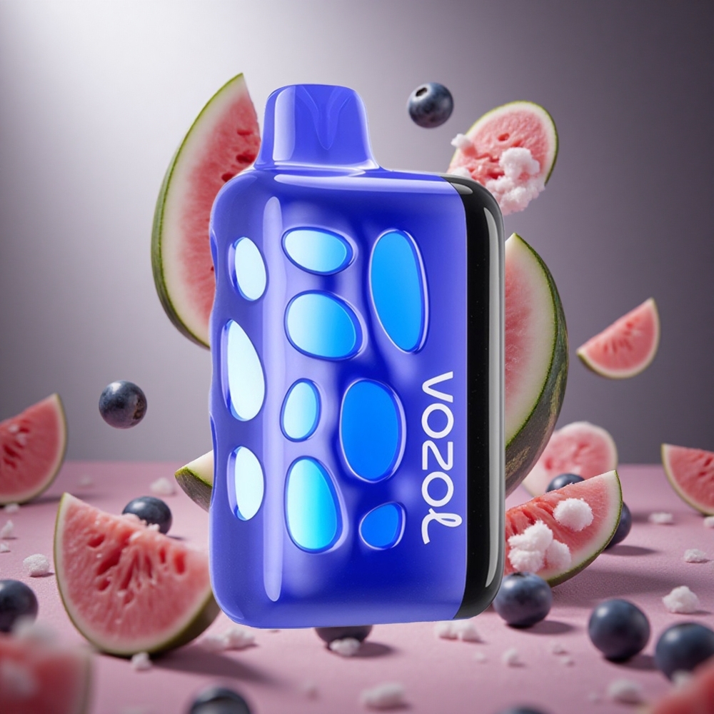 VOZOL RAVE 40000 Áfonya Görögdinnye 270 Fokos Vibráló Glow Design hungary vape wholesale