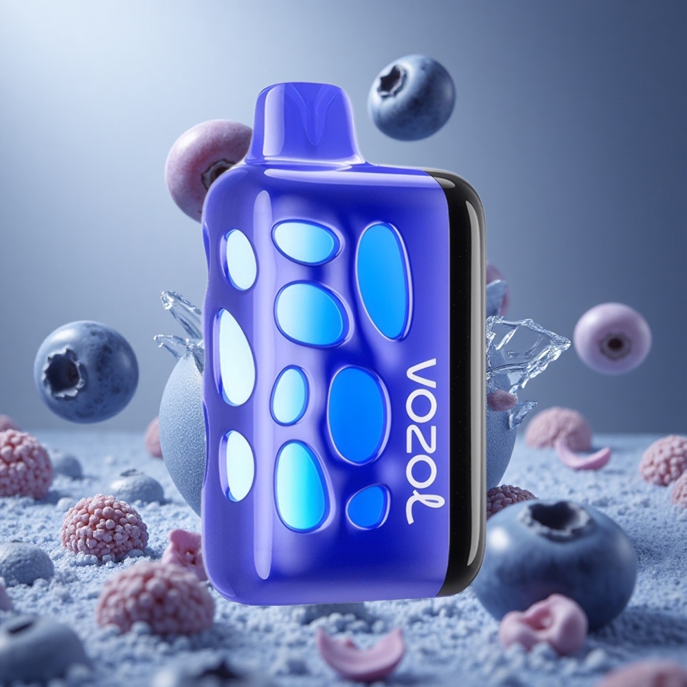 VOZOL RAVE 40000 Áfonya Jég 270 fokos Vibráns Fény Design hungary vape wholesale