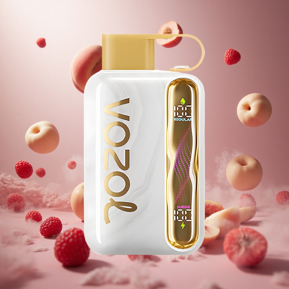 VOZOL STAR 40000 Puffs Fehér Baracka Málna Eldobható Vape hungary vape wholesale