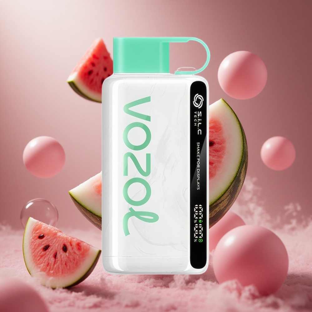 VOZOL STAR 9000/12000 Eldobható E-pohár Görögdinnye Rágógumi Íz 30%-kal gyorsabb töltéssel hungary vape wholesale