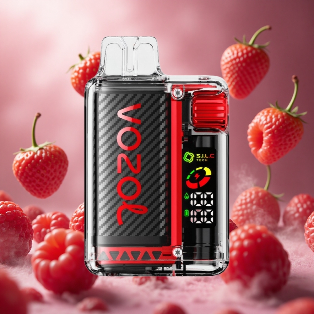 VOZOL Vista 20000 Puffs Vízszintes E-szivar Fújás Eper Málna Cseresznye hungary vape wholesale